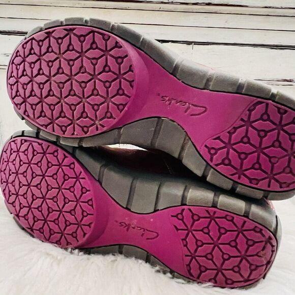 Clarks in Motion Brown Suede Leather Drive Sneakers - Womens Size 6M - Picture 6 of 8